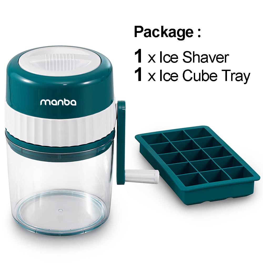 MANBA Party-ready setup for fresh shaved ice in festive drinks
