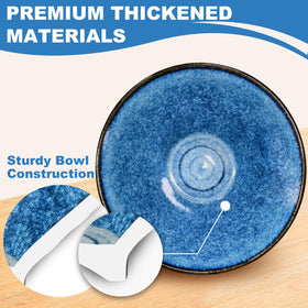 Mangmong ramen bowl 1200ml capacity ideal for noodles and salads