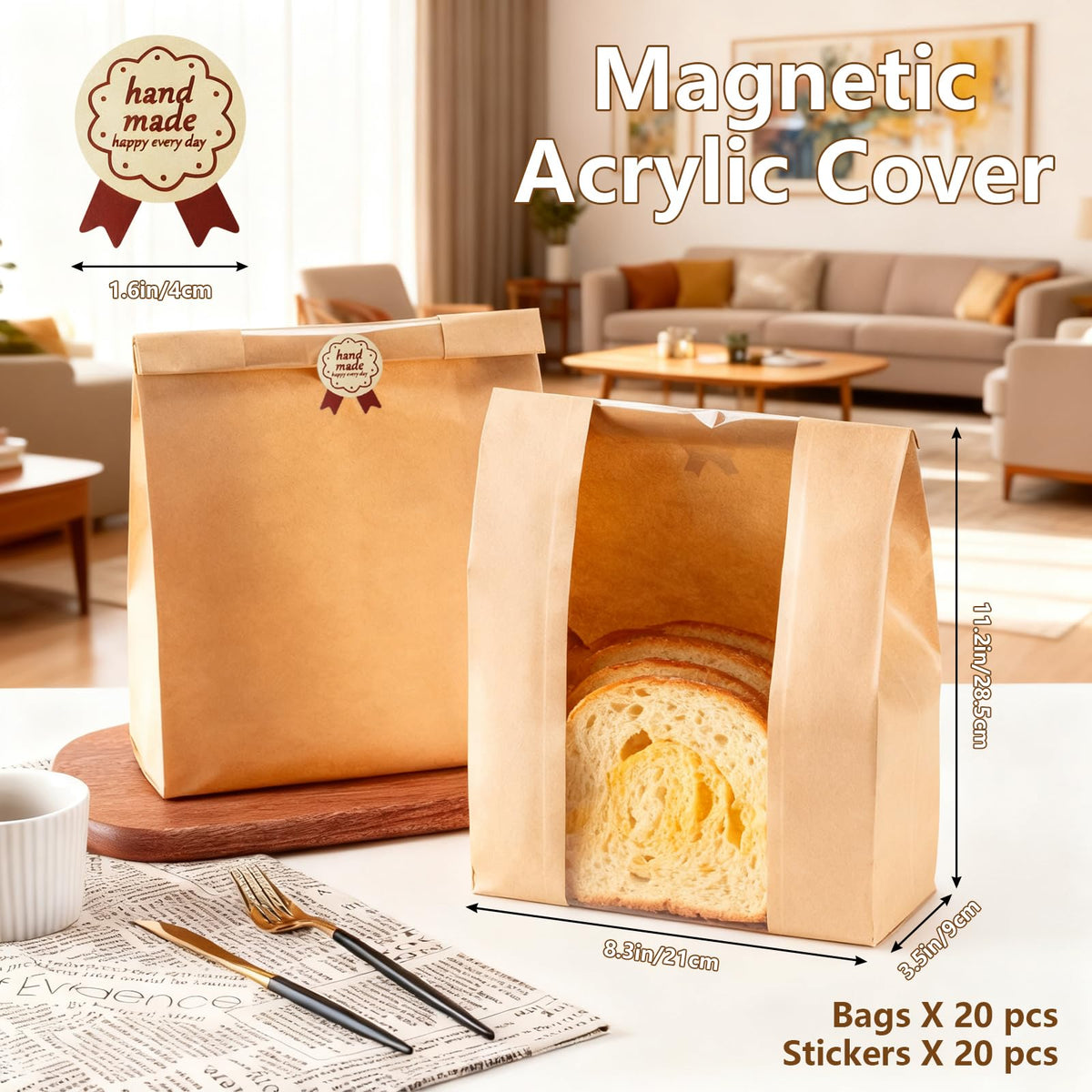 Mangoct adjustable thickness scale helps set bread slice width precisely.