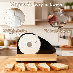 Mangoct serrated blade slices sourdough evenly for crusty loaves.