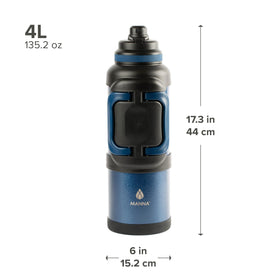 Manna Titan 4L Sapphire cap and pour spout for easy pouring