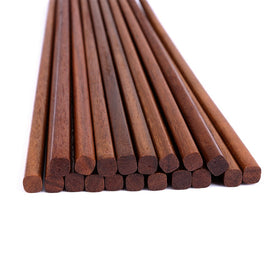 Mannice wooden chopsticks 10 pairs pack showing durable reusable design for daily meals.