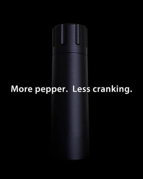 MANNKITCHEN Pepper Cannon drive-shaft emphasizes robust bearing-supported design.