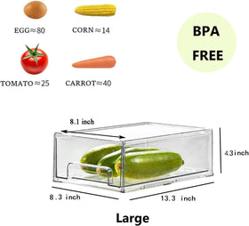 MANO two large outer boxes with drawers keep fruits and vegetables organized.