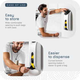 Manterio bag organizer compartments filled shows efficient bag separation.