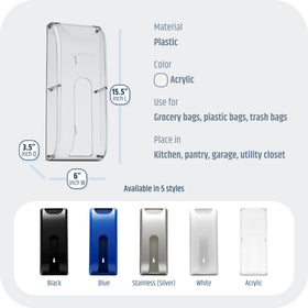 Manterio kitchen-use scenario showing neatly stored bags.