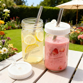 Mapoxy durable glass jars resistant to chips and suitable for blenders