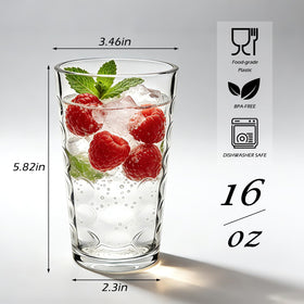 Mapoxy hobnail glass shows an inner pattern that enhances beverage presentation
