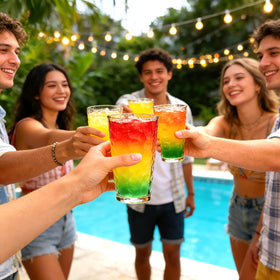 Mapoxy versatile highball glass for water, juice, beer, and cocktails