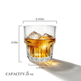 Mapoxy versatile drinkware suited for bourbon, cocktails, or iced coffee.