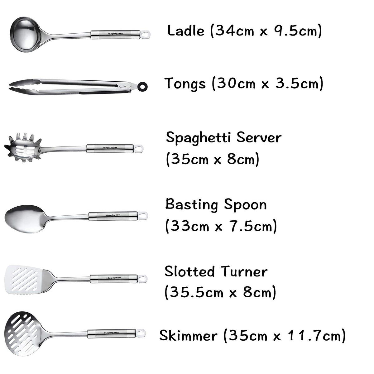 Mapphyton spatula with wide head ideal for flipping and sautéing