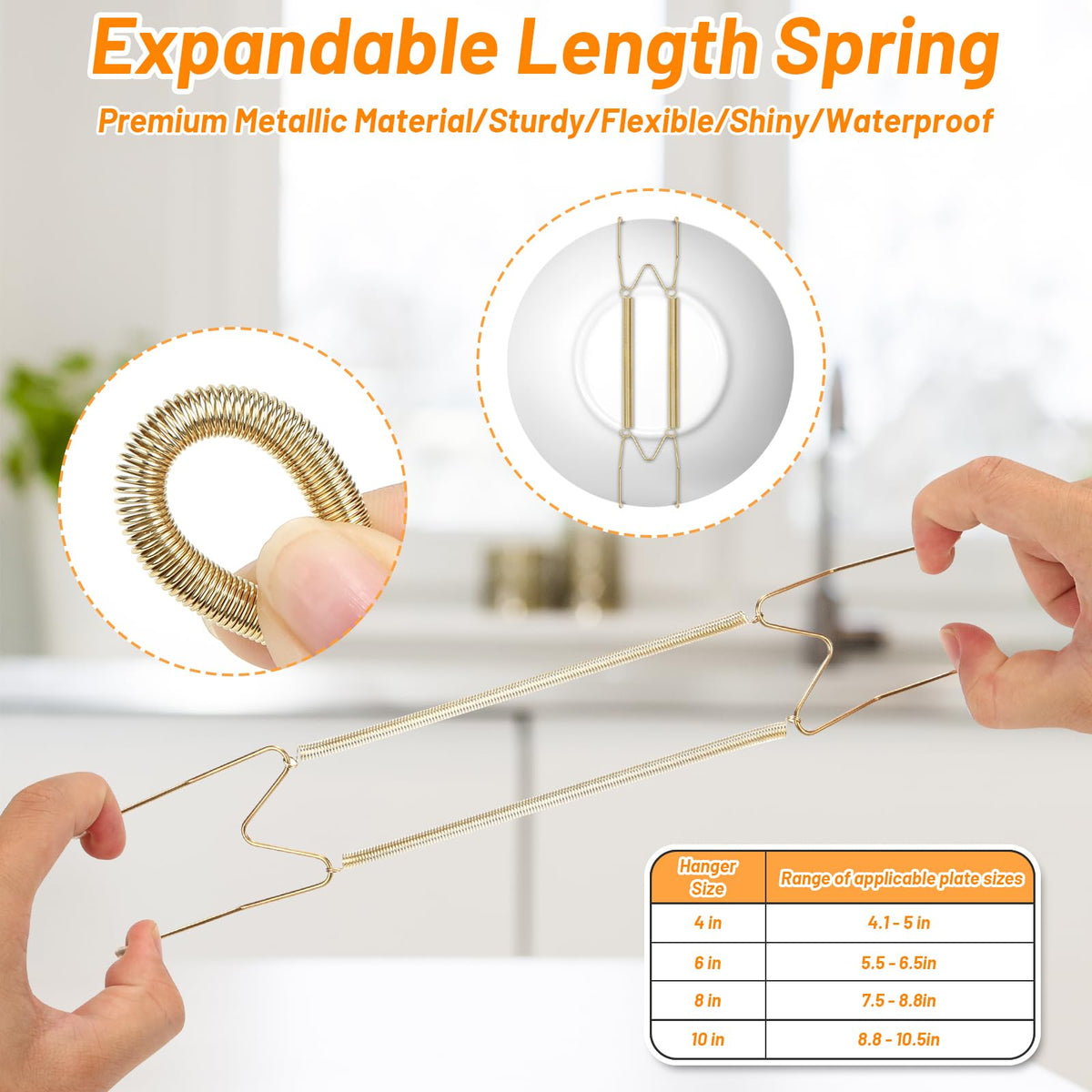 MAPVOLUT 4-inch hangers ideal for dessert bowls and small artworks.