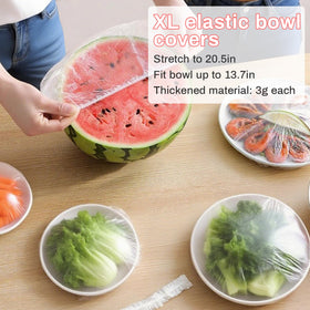 MAQIHAN transparent bowl cover makes food visible while protecting from dust.