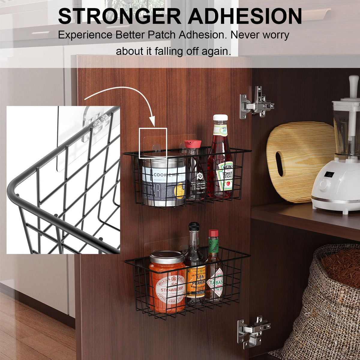 MaraFansie no-drill installation with adhesive strips