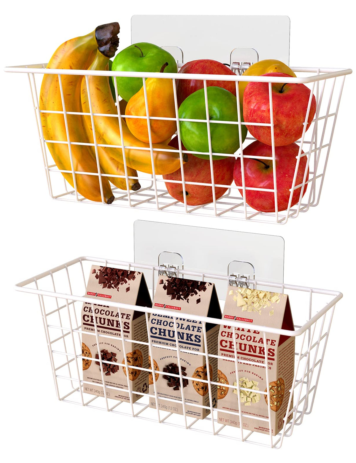 MaraFansie wall basket adhesive mount keeps toiletries organized without drilling.