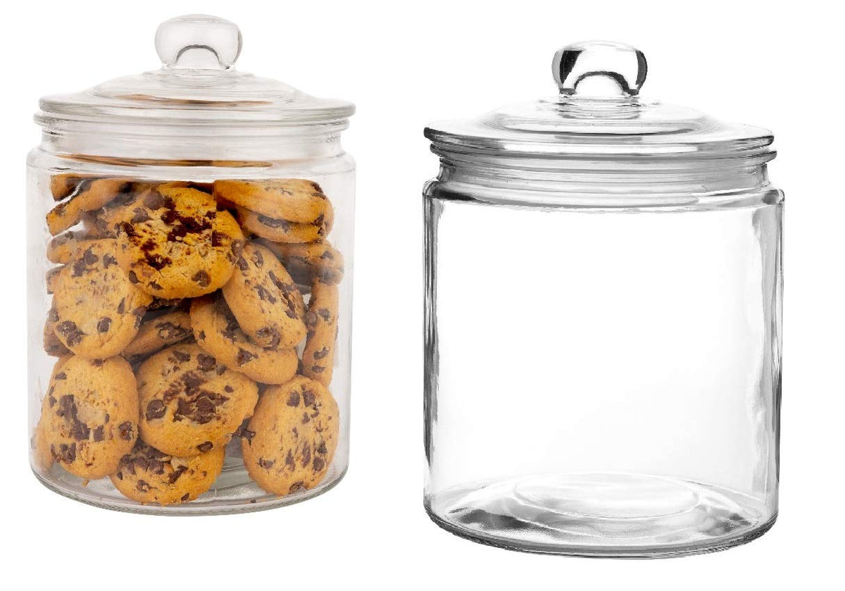 Marbelous 2L airtight glass jar set shown for pantry organization and freshness preservation