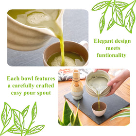 Marce matcha scoop for precise portion control during preparation.