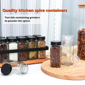 Maredash black metal lid for secure spice storage