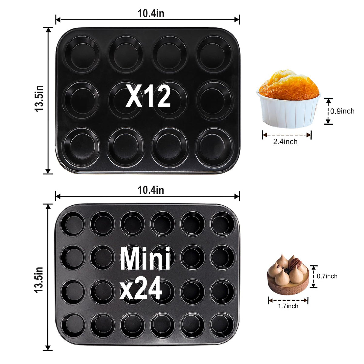 MARIWEI bakeware with carbon steel construction for long-lasting everyday use.