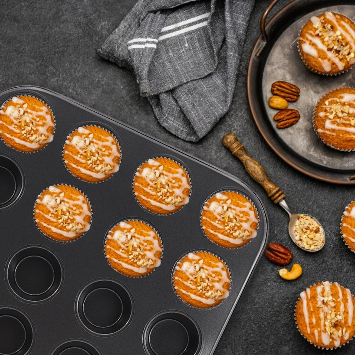 MARIWEI oven-safe bakeware handles hot and versatile baking tasks.