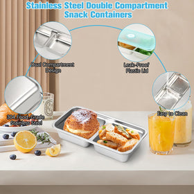MAROJEIF leak-proof lid prevents spills during commute or outdoor meals.