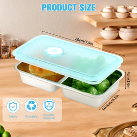 MAROJEIF portable snack box helps plan meals during commutes and adventures.