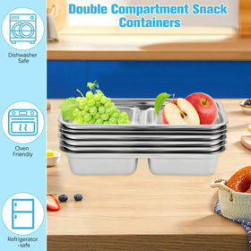 MAROJEIF stainless-steel construction offers durable, reusable storage for everyday snacks.