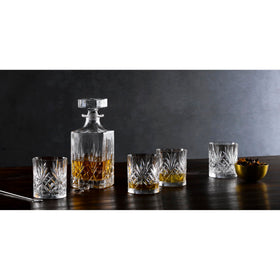 Marquis by Waterford Maxwell glass pattern detail with deep cuts for elegant entertaining.
