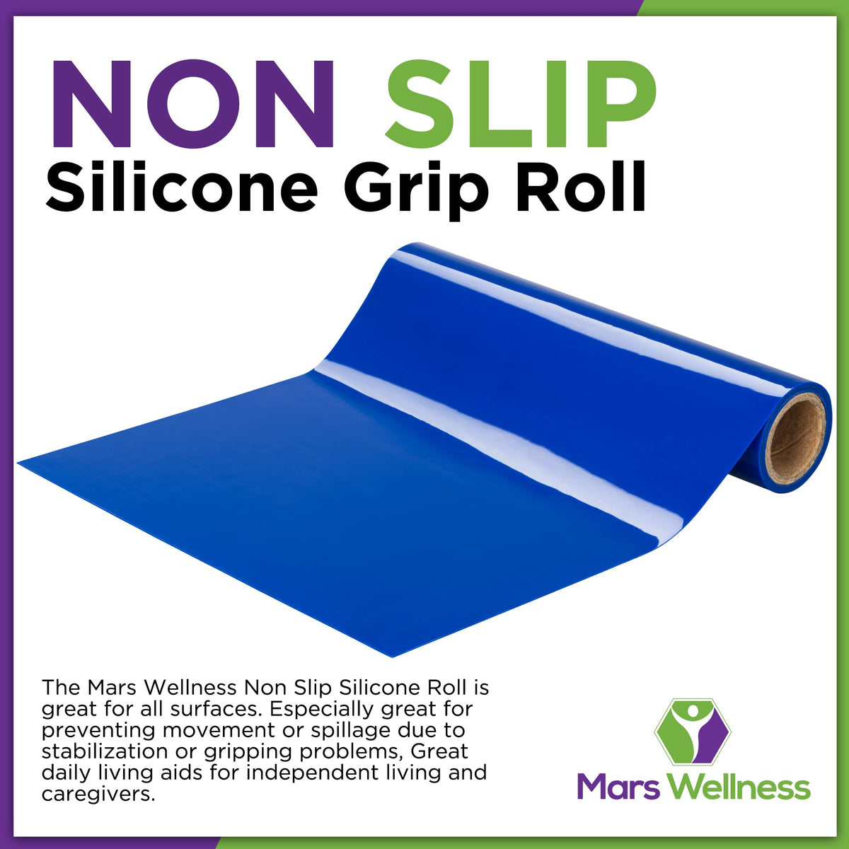 Mars Wellness silicone mat provides kitchen stability for mixing and chopping