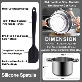 Stirring chocolate in Marsheepy spatula for smooth, glossy melts.