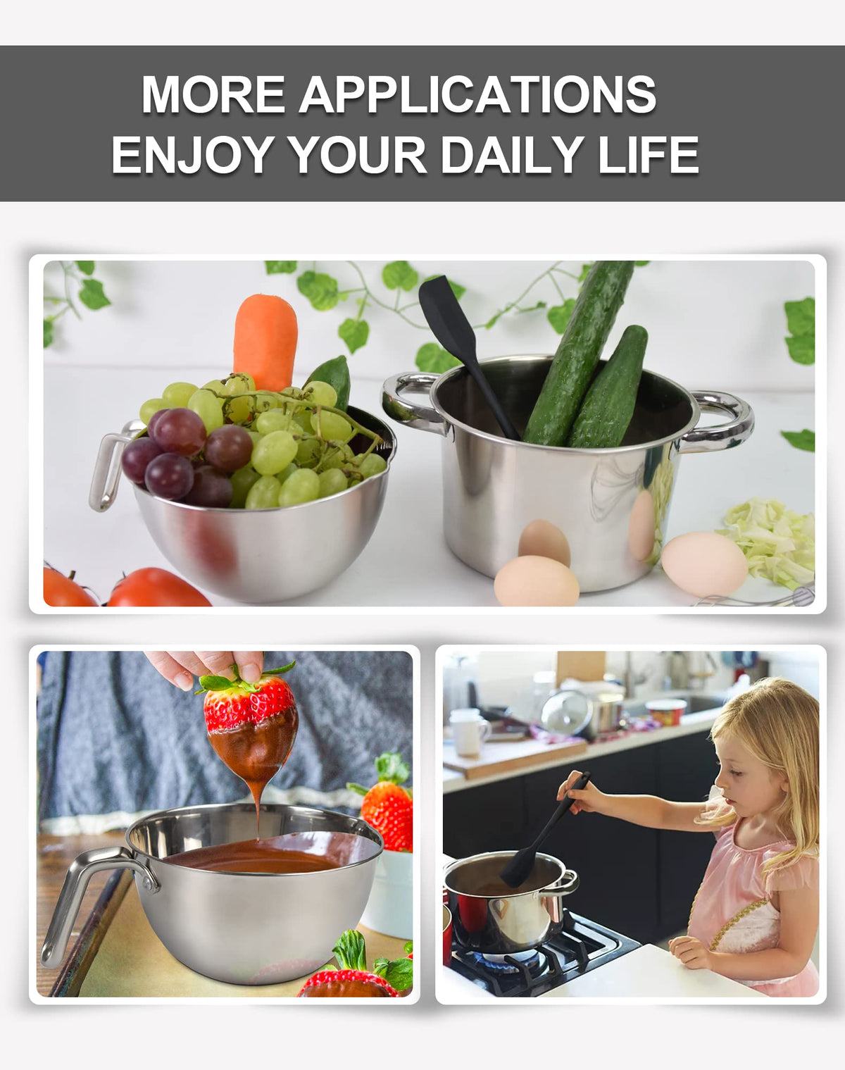 Dishwasher-safe Marsheepy set highlighting easy cleaning after cooking.