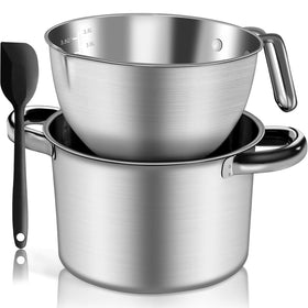 Marsheepy large double boiler pot 3500ml for chocolate melting and versatile kitchen prep.