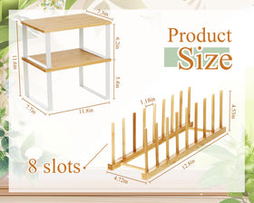 Marsui small cabinet shelf in wood color to maximize compact kitchen storage