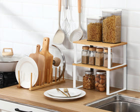 Marsui spice jar organizer keeps jars visible and accessible