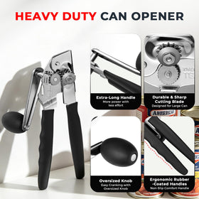 Marswell extra-long handles provide leverage for easier opening and less strain.