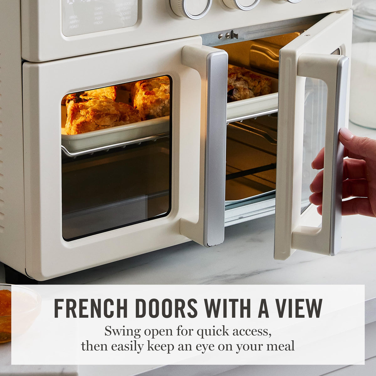 Martha Stewart 12-inch pizza fits easily inside the oven for quick meals