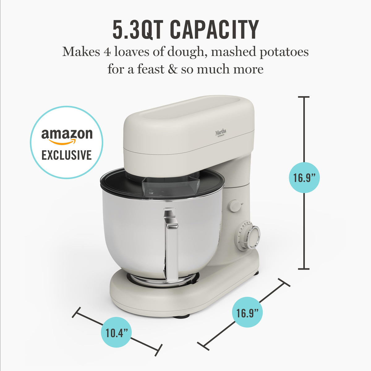 Martha Stewart 12 speed settings for precise texture control
