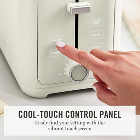 Martha Stewart 2-Slice Toaster cancel button for quick stop of toasting