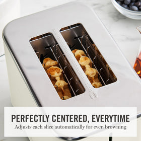 Martha Stewart 2-Slice Toaster extra-wide slots fitting bagels and waffles