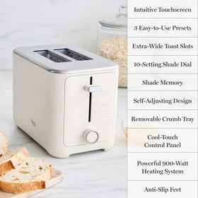 Martha Stewart 2-Slice Toaster high-lift lever for easy removal