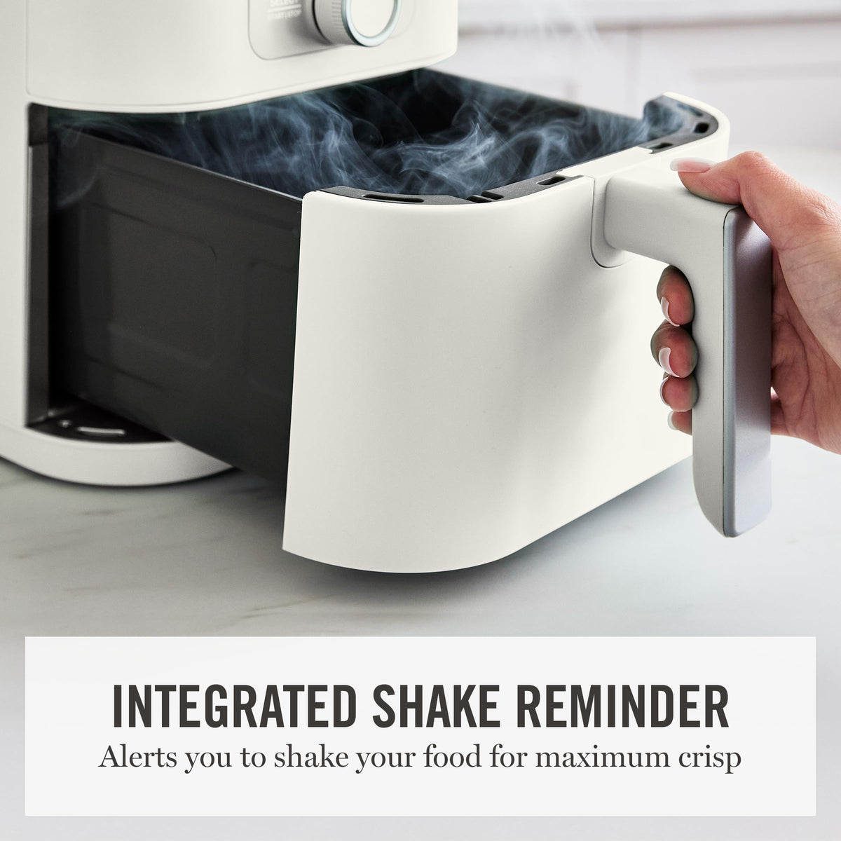 Martha Stewart 6QT Air Fryer auto shut-off protects against overcooking.