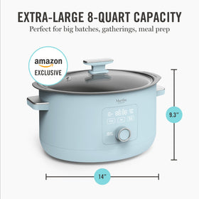 Martha Stewart slow cooker stovetop-safe bowl facilitates browning before slow cooking.
