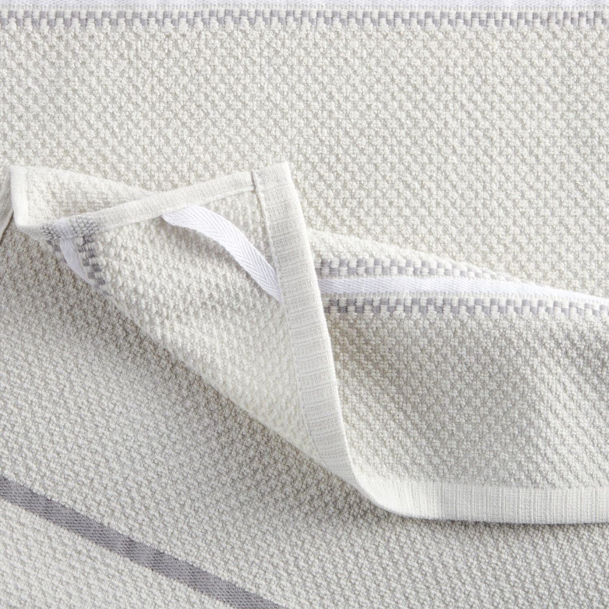 Martha Stewart Amber Floral towels, diamond texture front ideal for display and cleanup.
