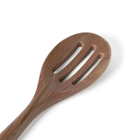 Martha Stewart Bainford set on countertop—rustic walnut finish adds warmth to kitchen.