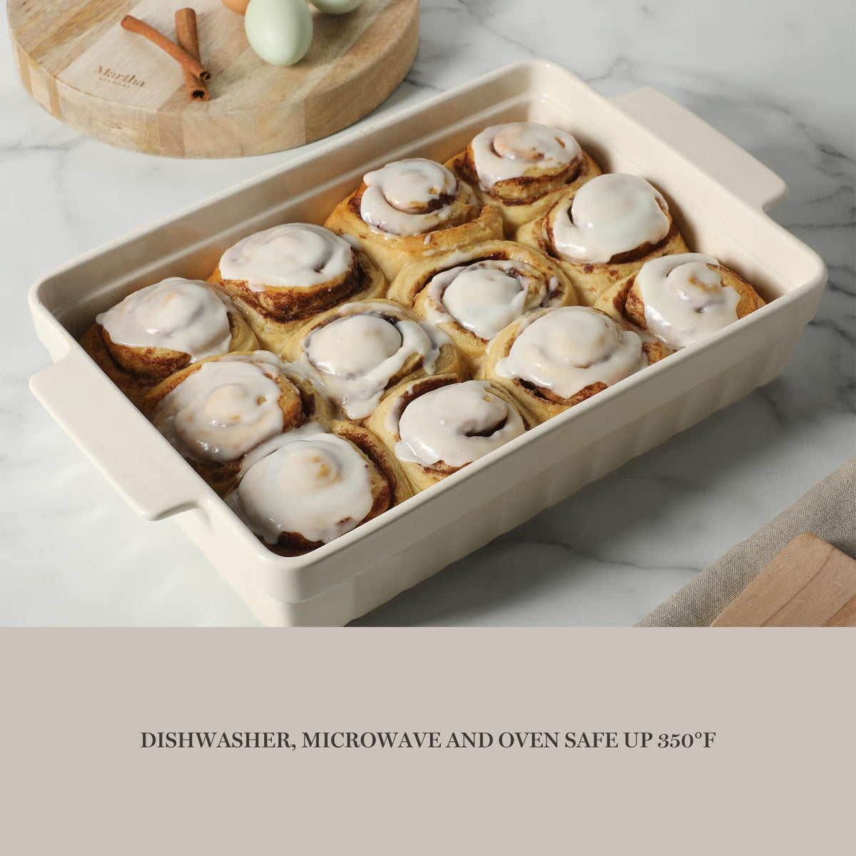 Fluted exterior and glossy glaze elevate casual dinners and special occasions.