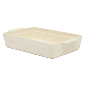 Martha Stewart Broadbrook 13x9 rectangle bakeware with handles for easy oven-to-table serving.