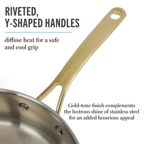 Martha Stewart Castelle 5-quart Dutch oven with lid for braising