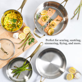 Martha Stewart Castelle 8-inch frying pan for quick searing and even browning