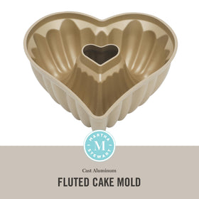 Martha Stewart Dunelle mold, nonstick interior close up, enables smooth cake release
