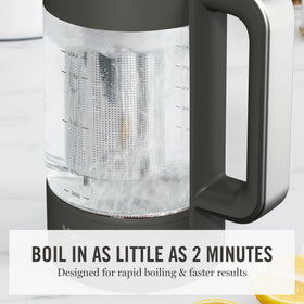 Martha Stewart Electric Kettle four presets for precise brewing.